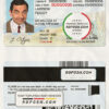 USA State New Mexico driving license template in PSD format scan effect