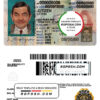 USA Utah driving license template in PSD format