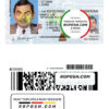 USA Washington driving license template in PSD format