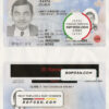 USA Wisconsin driving license template in PSD format scan effect