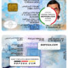 Israel ID template in PSD format, fully editable, + editable PSD photo look, version 2