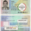 Netherlands ID template in PSD format scan effect