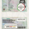South Africa ID template in PSD format, fully editable (2013 – present) scan effect