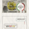 Venezuela ID template in PSD format, fully editable, with all fonts scan effect