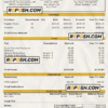 USA Whirlpool Corporation commercial company pay stub Word and PDF template scan effect