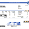 USA United Airlines Holdings airlines company pay stub Word and PDF template