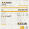 USA Michael Courtney Design graphic company pay stub Word and PDF template