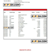 Congo Afriland First Bank statement Excel and PDF template (AutoSum)