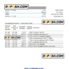 Haiti BRH bank statement Excel and PDF template