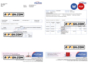 India Equitas bank statement Word and PDF template, 3 pages