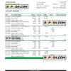 Niger Bank of Africa bank statement Excel and PDF template