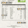 Papua New Guinea BSP bank statement Excel and PDF template
