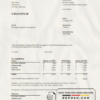 Netherlands NUON gas utility bill template in Word and PDF format in Dutch language scan effect