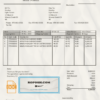 USA San Francisco Xincube utility bill template in Word and PDF format