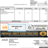 USA City of Sumter South Carolina water utility bill template in Word and PDF format