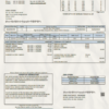 Vietnam Fuji Electric Vietnam Co. utility bill template in Word format scan effect