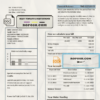 Tunisia electricity proof of address utility bill template in Word and PDF format