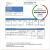 Yemen Gulf bank statement template, Word and PDF format (.doc and .pdf)