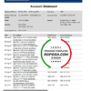 UAE Abu Dhabi NBD bank statement easy to fill template in Excel and PDF format