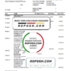 Vietnam HSBC bank statement easy to fill template in .xls and .pdf file format