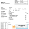 Venezuela PDVSA Gas utility bill template in Word and PDF format