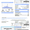 USA California Santa Clarita Water Division (SCWD) utility bill template in Word and PDF format