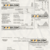 USA Minnesota Energy utility bill, Word and PDF template, 2 pages