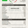 USA TD bank credit card statement template in Word and PDF format