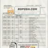 Ukraine Raiffeisen Bank statement template, Word and PDF format (.doc and .pdf)