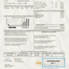 USA Colorado City of Greeley water utility bill template in Word and PDF format
