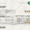 Vanuatu Asia Merchant bank statement, Excel and PDF format