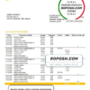 Andorra BancSabadell d’Andorra bank statement template in Word and PDF format