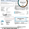 USA Western Municipal Water District utility bill template in Word and PDF format