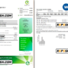 Australia Energy Australia gas utility bill template in Word and PDF format, 3 pages