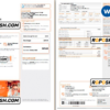 Australia Alinta Energy gas utility bill template in Word and PDF format, 2 pages
