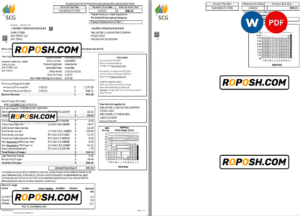 USA Massachusetts Chelsea SCG The United Illuminating Company, Word and PDF template, 2 pages