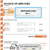 Australia Orianart art and design company invoice template in Word and PDF format, fully editable