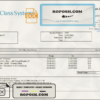 Switzerland Class System invoice template in Word and PDF format, fully editable