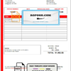 USA New York Northridge Health Center medical invoice template in Word and PDF format, fully editable