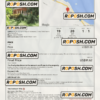 Costa Rica hotel booking confirmation Word and PDF template, 2 pages scan effect