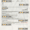 Gabon hotel booking confirmation Word and PDF template, 2 pages