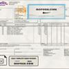 Australia Mondelez Holdings Pty Ltd invoice template in Word and PDF format, fully editable scan effect