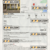 Barbados hotel booking confirmation Word and PDF template, 2 pages scan effect