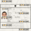 ALBANIA Electronic Visa PSD template, with fonts scan effect