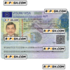 AUSTRIA Schengen visa from Austrian embassy, PSD template, 2022