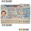 AZERBAIJAN travel visa PSD template, with fonts