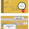 Andorra Bank Sabadell mastercard template in PSD format, fully editable