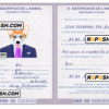 Andorra dog (animal, pet) passport PSD template, fully editable
