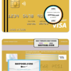Andorra Bank Sabadell visa card debit card template in PSD format, fully editable