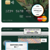 Angola Comercial Bank mastercard template in PSD format, fully editable